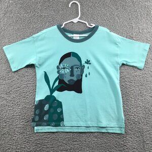 Nordstrom by Cristina Martinez Girl's Cotton Graphic T-Shirt Green 6